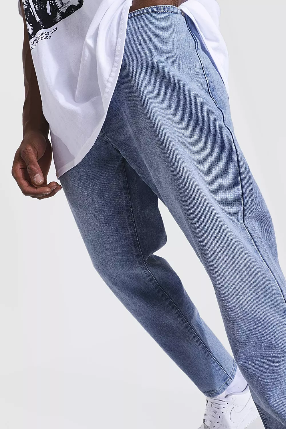Tapered Fit Rigid Jeans | boohooMAN USA